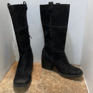 Rocket Dog Black Heeled Boots